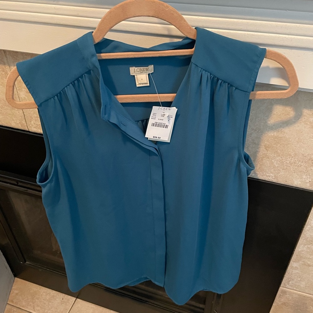 New with Tag Teal J Crew Shirt